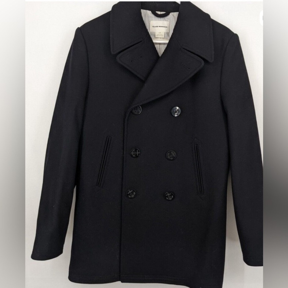Black pea coat